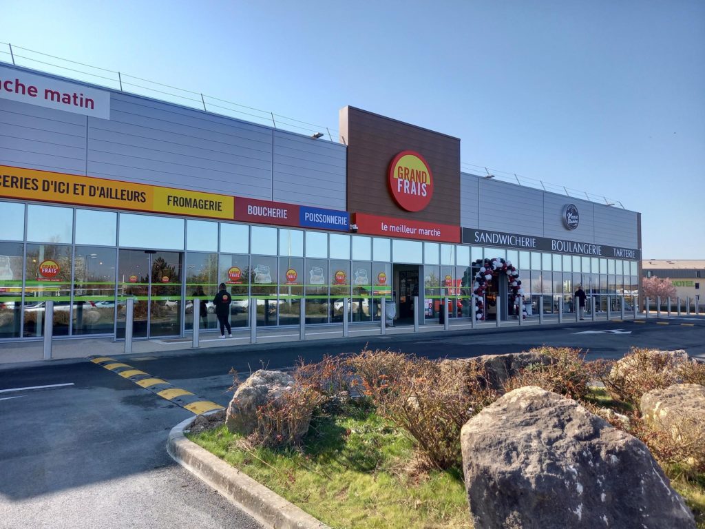 Façade du magasin Grand Frais Châlons en Champagne