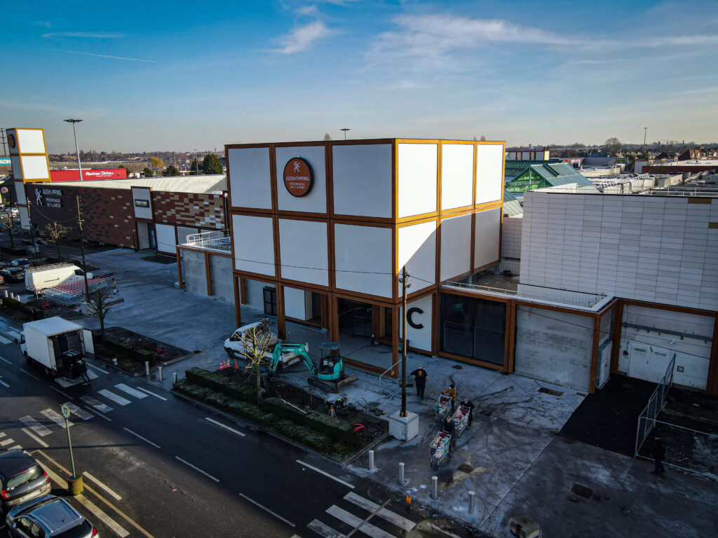 Prise de vue drone Auchan Roncq Promenade des Flandres