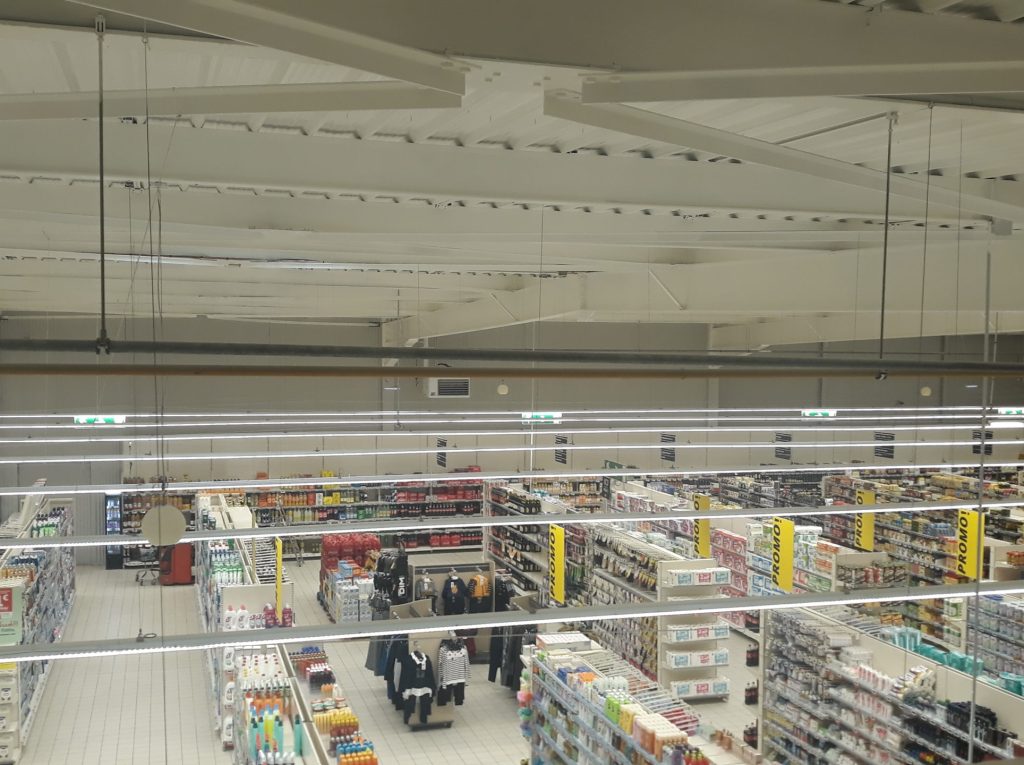 Reconstruction du supermarché Auchan Harnes