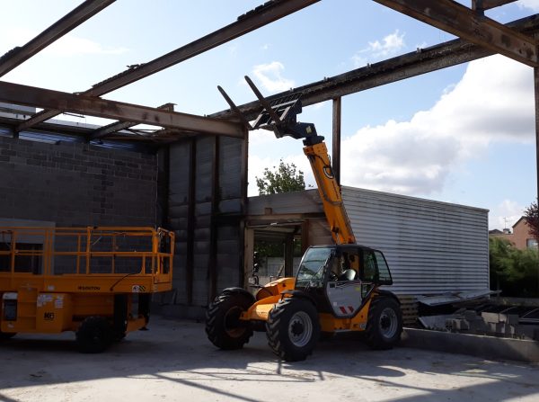 Reconstruction du supermarché Auchan Harnes