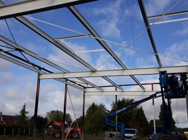 Reconstruction du supermarché Auchan Harnes