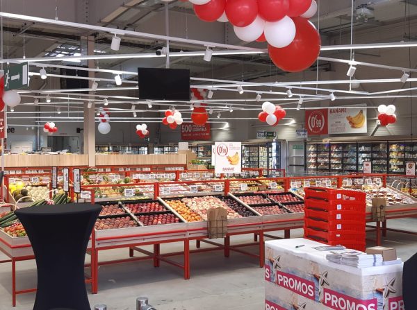 Aménagement du supermarché Carrefour Sin Le Noble