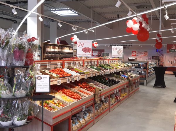 Aménagement du supermarché Carrefour Sin Le Noble