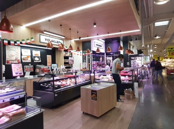 Aménagement du magasin Grand Frais Dury