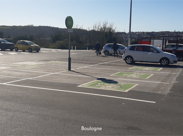 Parking du supermarché Carrefour Boulogne